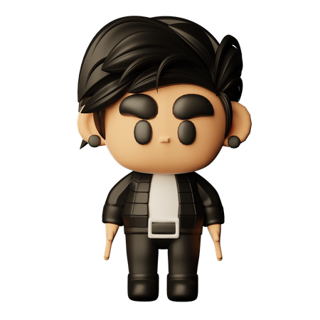 Korean Pop Singer  3D Icon