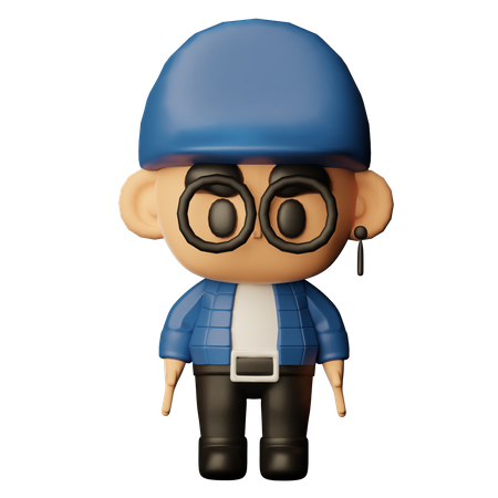 Korean Pop Singer  3D Icon