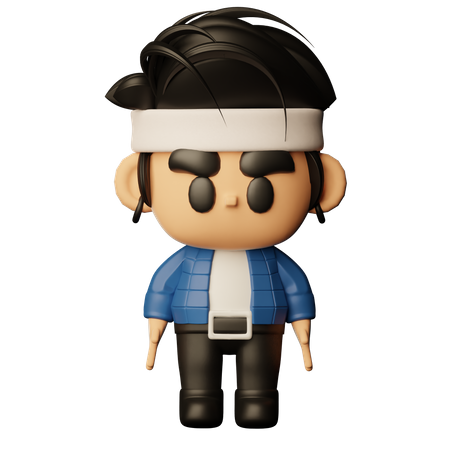 Korean Pop Singer  3D Icon