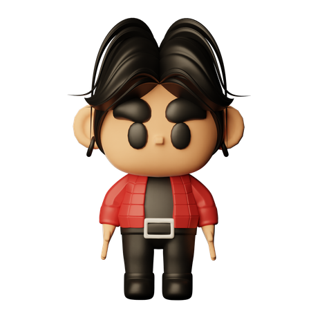 Korean Pop Singer  3D Icon