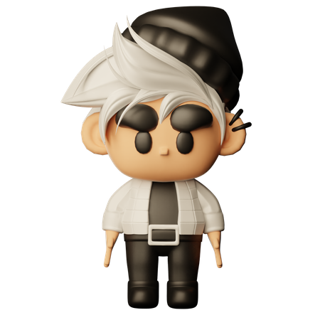 Korean Pop Singer  3D Icon