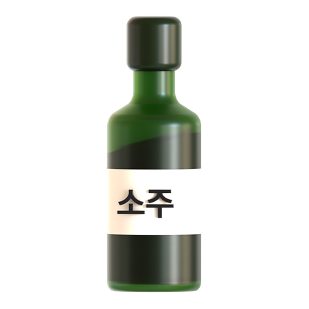 Korean soju  3D Icon