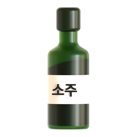 Korean soju  3D Icon