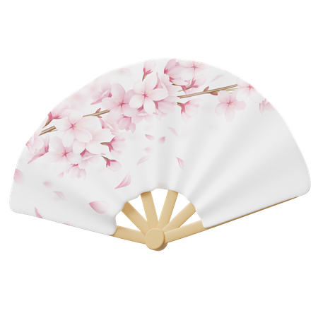 Korean Traditional Fan  3D Icon