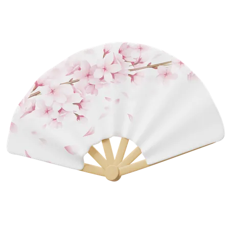 Korean Traditional Fan  3D Icon