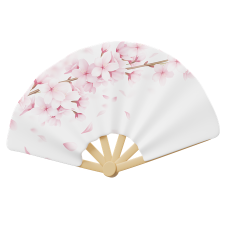 Korean Traditional Fan  3D Icon