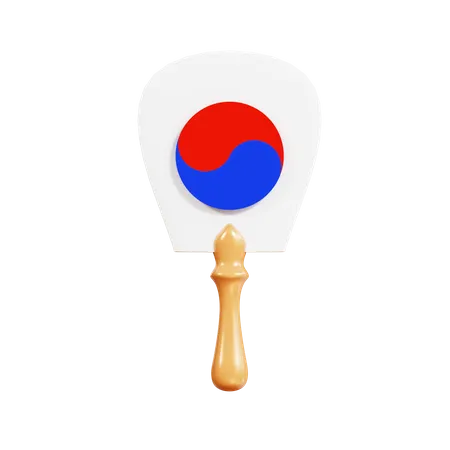Korean Traditional Fan  3D Icon