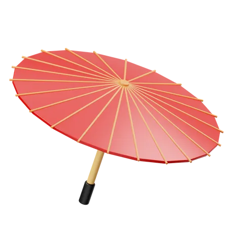 Korean Tradtional Umbrella  3D Icon