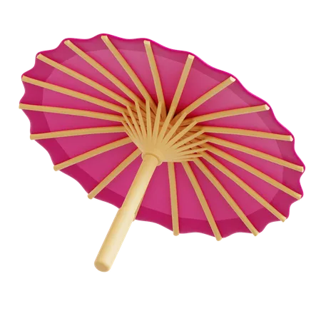 Korean Umbrella  3D Icon