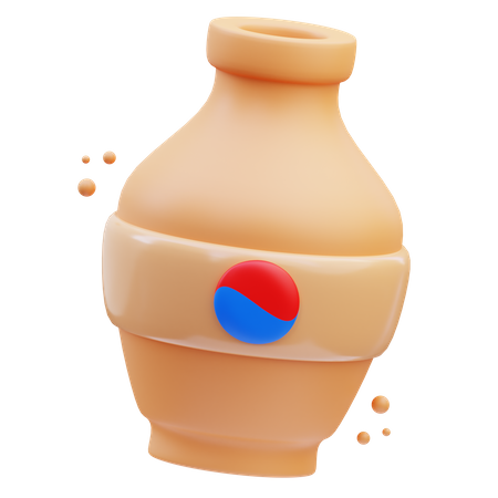 Korean Vase  3D Icon