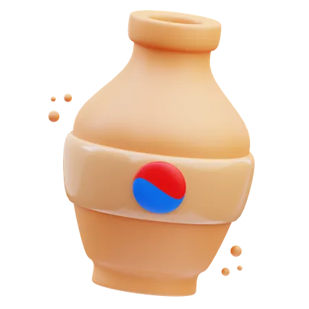 Korean Vase  3D Icon