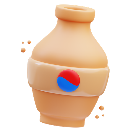 Korean Vase  3D Icon