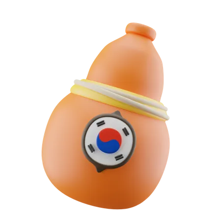 Korean Vase  3D Icon