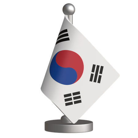 코리안데스크 플래그  3D Icon