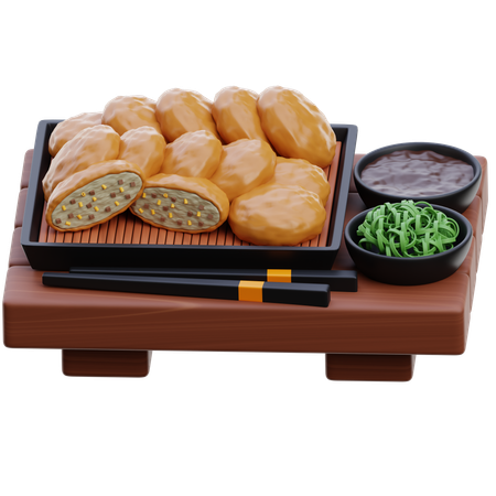 Korokke  3D Icon