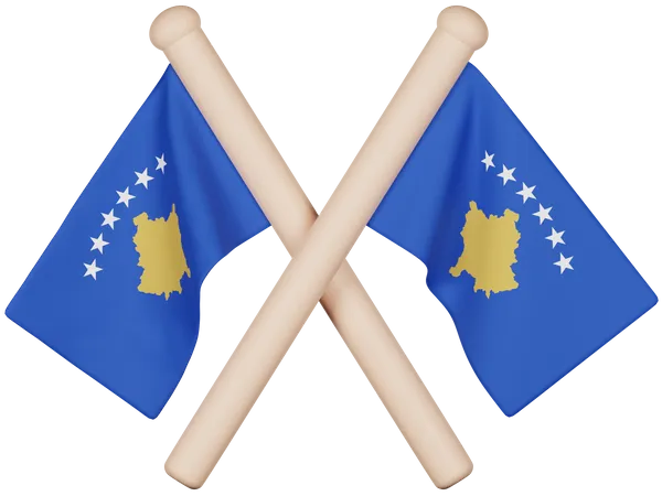 Kosovo Flag  3D Icon