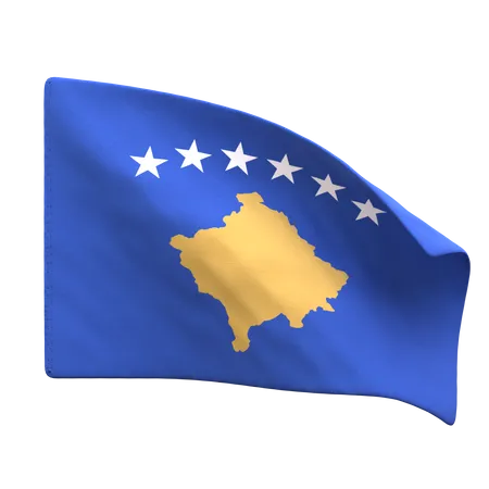 Kosovo Flag  3D Icon