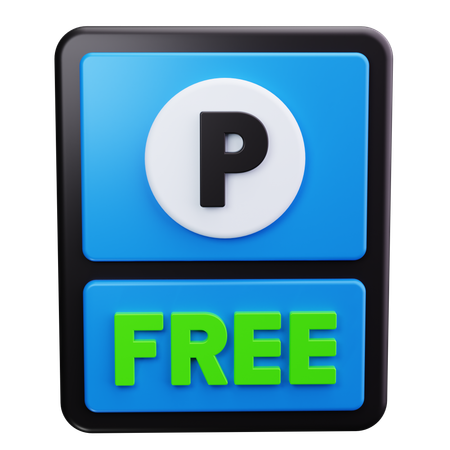 Gratis Parkplätze  3D Icon