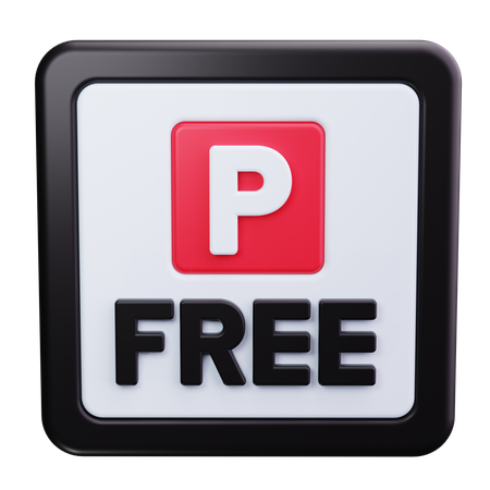 Gratis Parkplätze  3D Icon