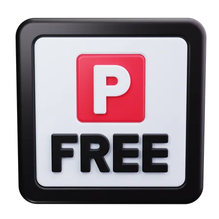 Gratis Parkplätze  3D Icon