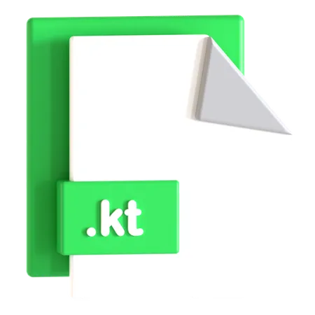 Kotlin言語  3D Icon