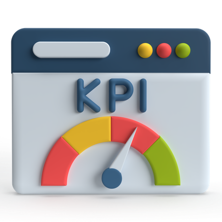 KPI  3D Icon