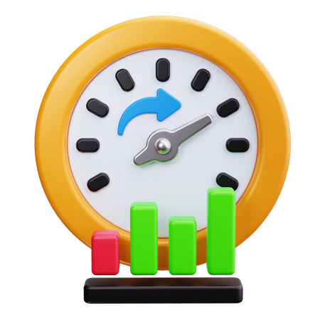 KPI 成長  3D Icon