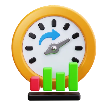 KPI 成長  3D Icon