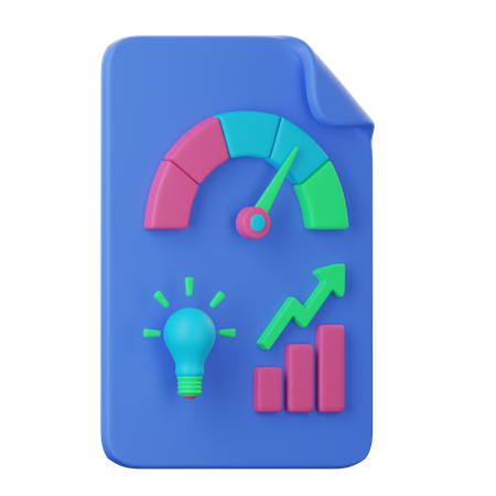 Kpi Key Performance Indicator  3D Icon