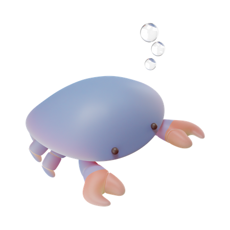 Krabbe  3D Illustration