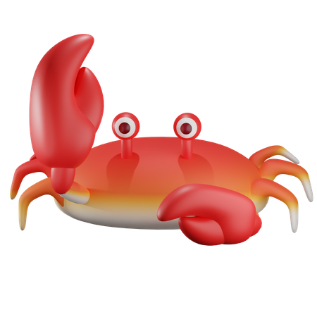 Krabbe  3D Illustration