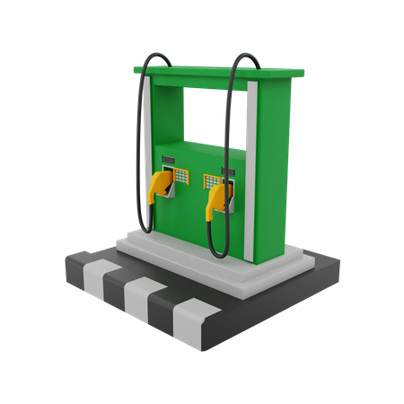 Benzinpumpe  3D Illustration