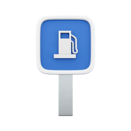 Kraftstoffpumpe Zeichen  3D Icon