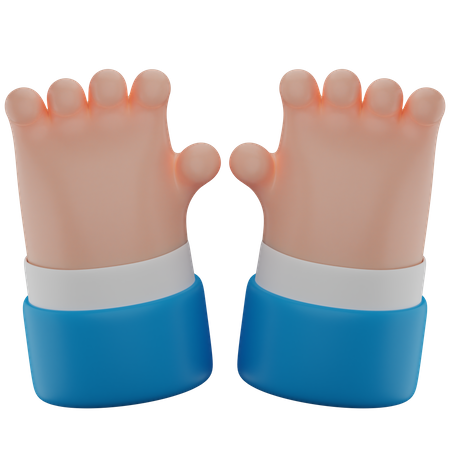 Krallende Handbewegung  3D Icon