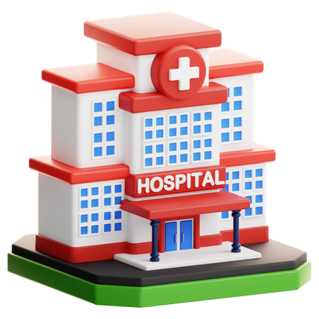 Krankenhaus  3D Icon