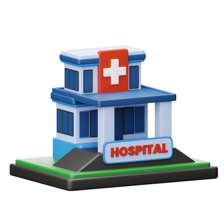 Krankenhaus  3D Icon