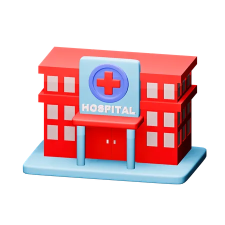 Krankenhaus  3D Icon