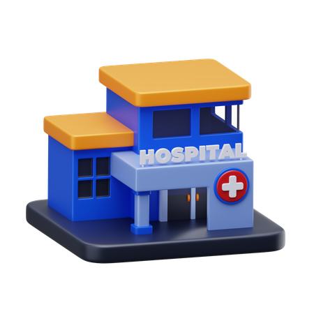 Krankenhaus  3D Icon