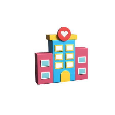 Krankenhaus  3D Icon