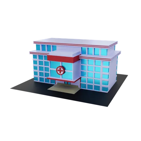 Krankenhaus  3D Illustration