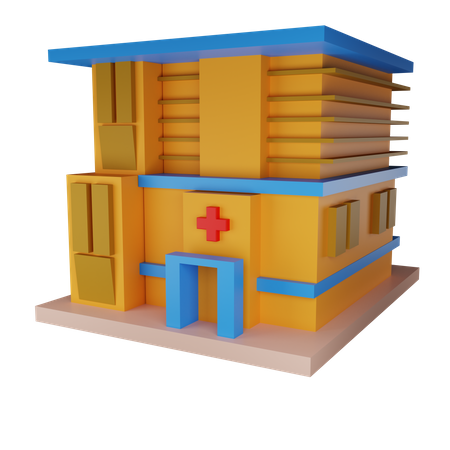 Krankenhaus  3D Illustration