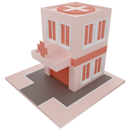 Krankenhaus  3D Icon