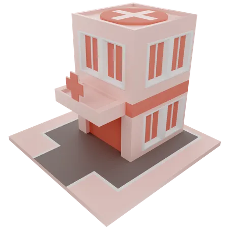 Krankenhaus  3D Icon