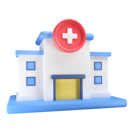 Krankenhaus  3D Illustration