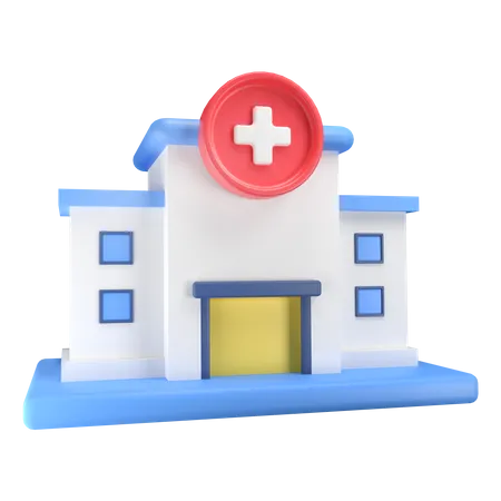 Krankenhaus  3D Illustration