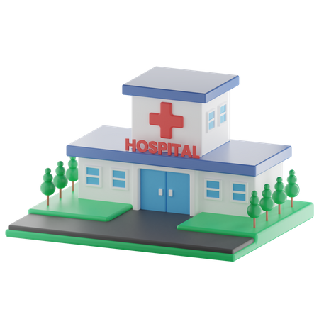 Krankenhaus  3D Illustration