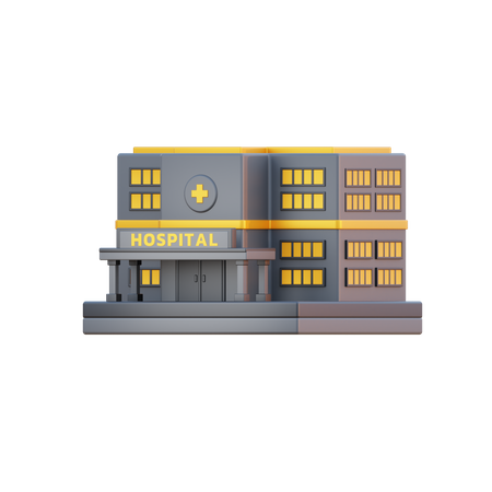 Krankenhaus  3D Illustration