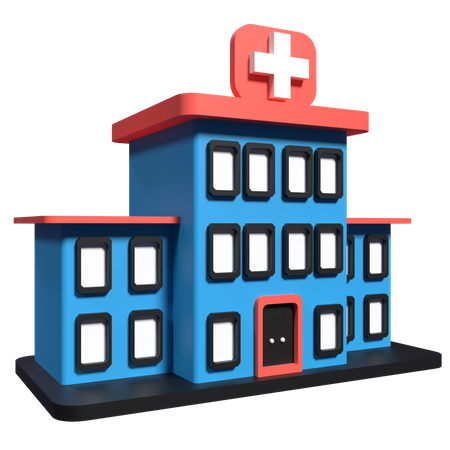 Krankenhaus  3D Illustration