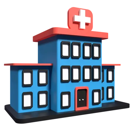 Krankenhaus  3D Illustration