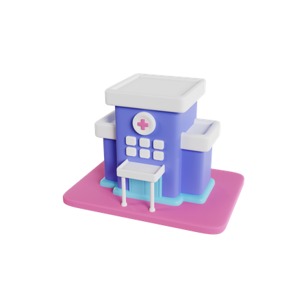 Krankenhaus  3D Icon